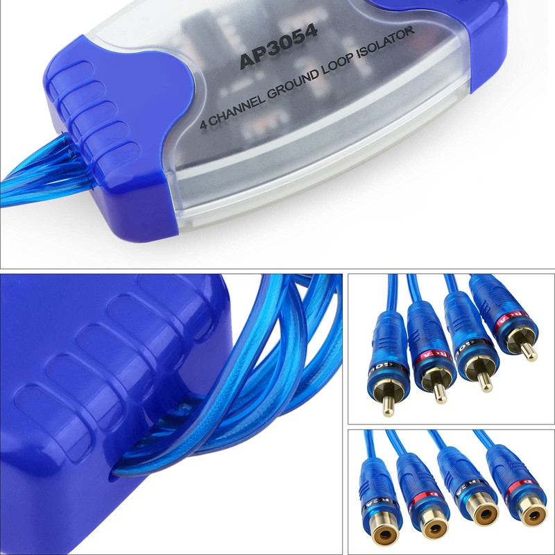 Four Channel Ground Loop Isolator Car Audio 4 RCA AP3054