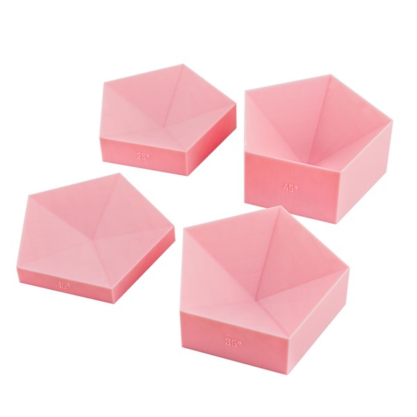 Stained Glass Angle Tool,Pentagon 15°-45°,Flower or Succulent Molds Stained Glass