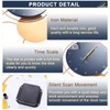 Blue And Gold Wall Clocks W/Hook 30" Large Wall Clock