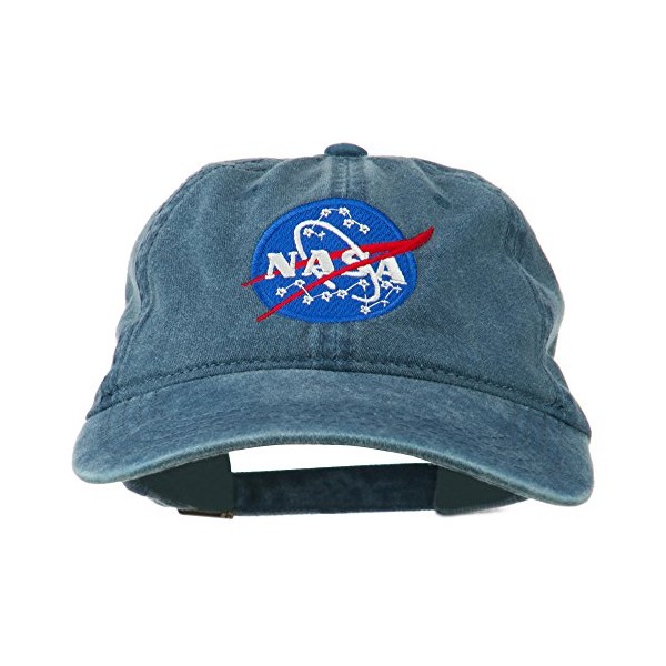 e4Hats.com NASA Insignia Embroidered Pigment Dyed Cap - Navy OSFM