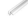 Gordon Glass® Clear Co-Extruded Bottom Wipe with Drip Rail for