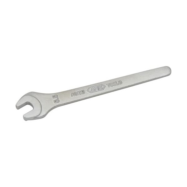 ASH Round Single Ended Spanner, Strong Type, JISH (Chrome Plated)