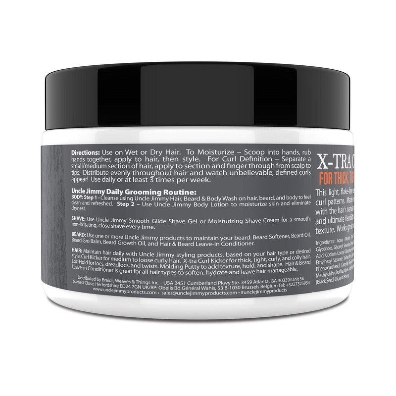 Uncle Jimmy X-TRA Curl-Kicker | Curl Enhancer & Moisturizer for