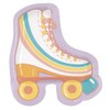 Colorful Rainbow Roller Skate Shaped Paper Plates - 8.25" (Pack