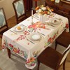 SASTYBALE Fall Tablecloth Rectangle, Autumn Pumpkin Table Cloth Spill Proof,