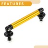 Partuto 2pcs 75mm/2.95in Car Splitter Support Rods Adjustable Front Rear