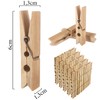 Bamboo Clothes Pegs - Pack of 100 - Sustainable Wooden