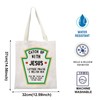 TOBGBE Funny Jesus Religious Tote Bag Love Jesus Gift Catch