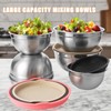 Lazycorner Mixing Bowls with Airtight Lids Set 5 Pcs Stainless