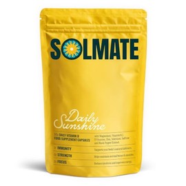 Solmate Vitamin D 1000 IU with Vitamin K2 MK-7, Magnesium, Zinc & Saffron | 10 Nutrient Daily Vitamin D3 Complex | 56 Capsules, 28 Day Supply | Made in the UK | Non-GMO
