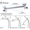G-Promise All Metal Dual Shower Head Combo, 8 Inch Rainfall