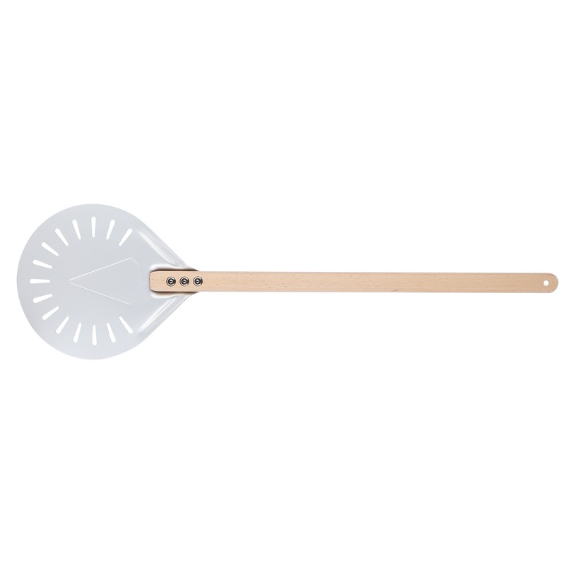 Pizza Shovel with 60cm Removable Wood Handle NonSlip Round Pizza