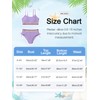 Patgoal Girls Swimsuits Bikini Sets Color Block Two Piece Bathing