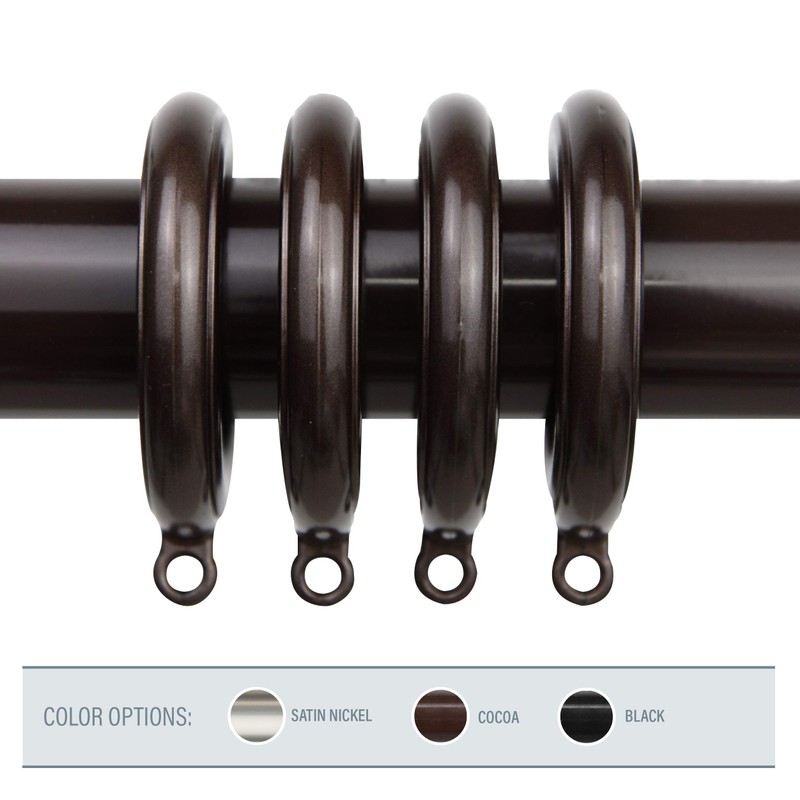 Rod Desyne Decorative 1.75 inch Eyelet Rings - Cocoa