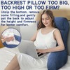 Tinuniyaa Back Pillow for Bed Sitting Up, Reading Pillow, Extra