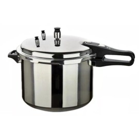 GOLDEN STAR Aluminum Pressure Cooker 70% Faster UL Approved 9-Liter Large W/Extra Gasket ...