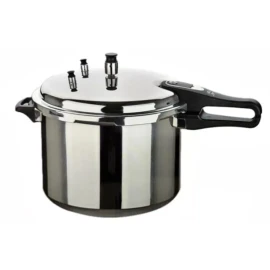 GOLDEN STAR Aluminum Pressure Cooker 70% Faster UL Approved 9-Liter Large W/Extra Gasket ...