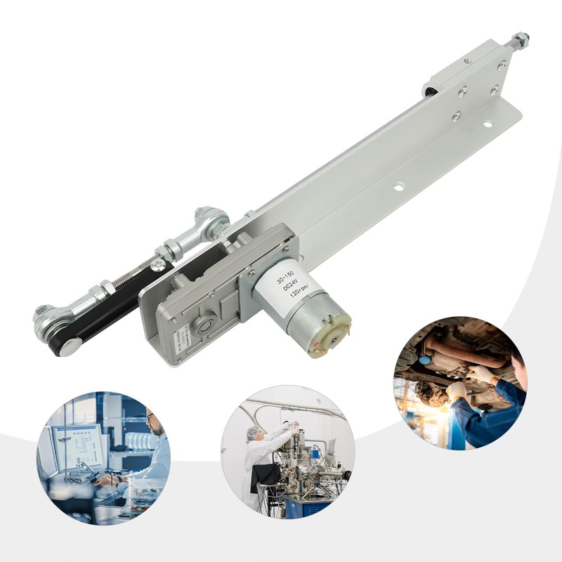 Reciprocating Cycle Linear Actuator, DC 24V Stroke 1.2"-5.9" Gear Adjustable
