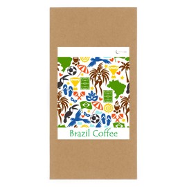 Mika Roast Coffee Brazilian Queen Chocolat Coffee, 17.6 oz (500 g), Bean Stays, Medium Roasted