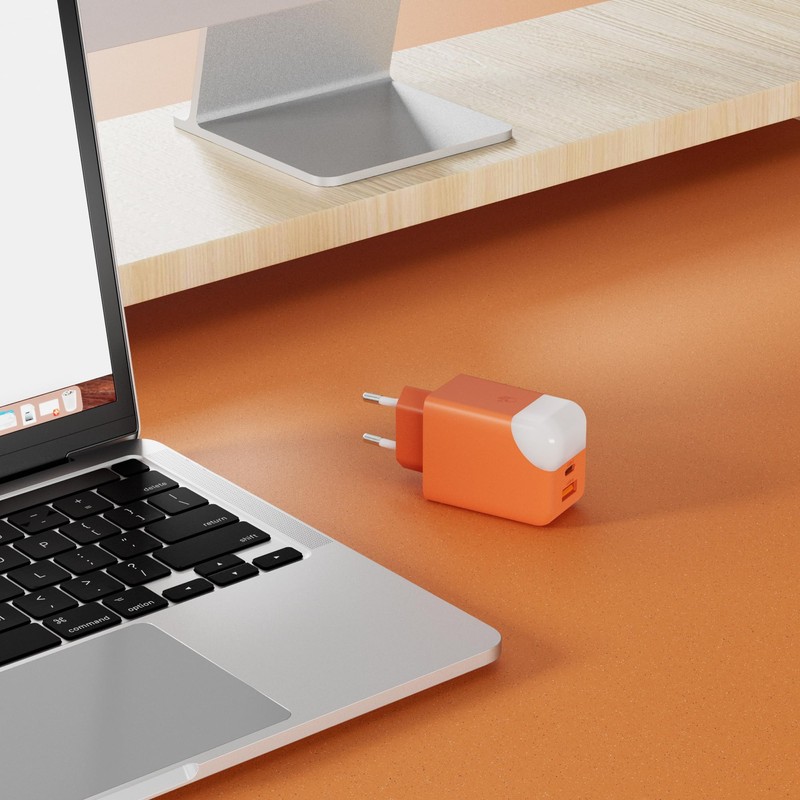 Doppelte Schnelllade-Netzadapter mit 65 W - USB- und USB-C-Anschluss -