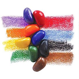 Solo Piedras en Caja con 64 crayones de 16 Colores