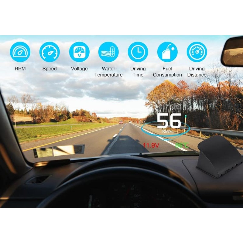 visualización Heads Up, P10 universal HUD Head Up Display OBD2
