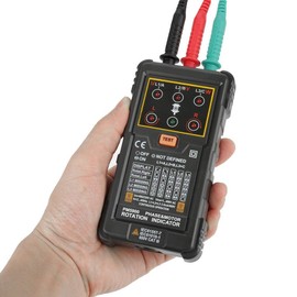 PM5900 Portable Handheld Tester Motor 3 Phase Motor Speed Display Tester Handheld Rotary Table Rotary Test Tester for Installing, Repair, 3-Phase System Maintenance, Motor