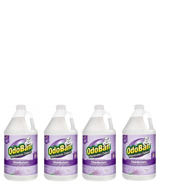 OdoBan Disinfectant Concentrate and Odor Eliminator, 4 Gallons, Lavender Scent