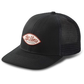 Dakine Surf Script Trucker Cap Hat Black - Cotton Twill with Curved Brim - Adjustable Press Stud, nero