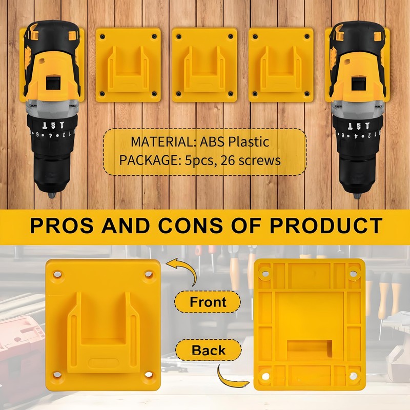 YUMSONYO 10pc Tool Holders and Battery Holder for Makita 18V