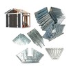 EZBUILDER 7 x 8 Foot Peak Roof Storage Shed Garage