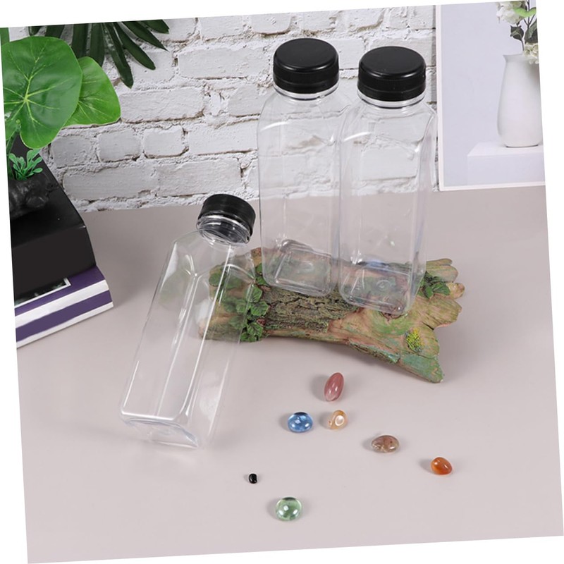 LABRIMP Elegant 400ml Juice Bottles for Cold Brew Juice Reusable