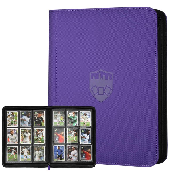 Trading Card Binder 9 Pocket, GERMUN PU Cover Card Binder
