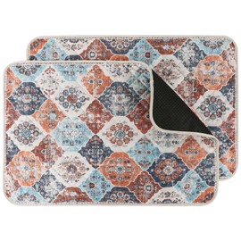 IEUUMLER Washable Pee Pads for Dogs, 2 Pack Reusable Non-Slip Grip, Super Absorbent Waterproof Puppy Pads for Potty Training, Playpen, Crate, Whelping Box EU011 (Orange, 36" x 48")