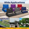 VIVOHOME Stadium Seat with Back Support and Cushion, Portable Bleacher
