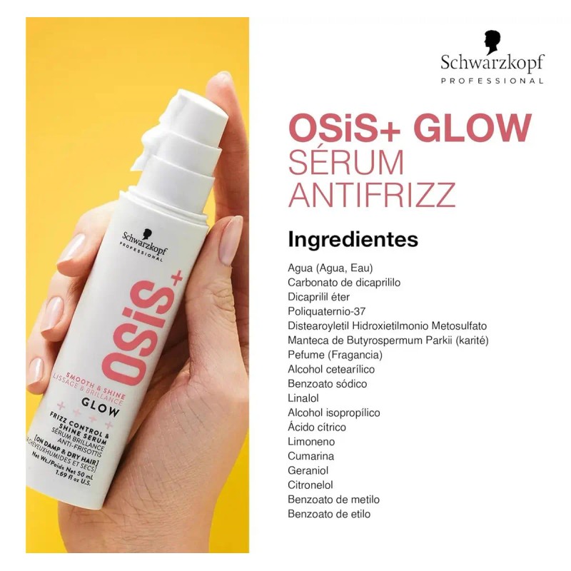 Sérum Osis Glow Anti Frizz Y Definición Profesional 50ml