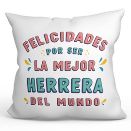MUGFFINS Felicidades por Ser EL Mejor Cushion with Saying for Schmiedin - In Spanish - 40 x 40 cm - Original and Fun Gift for Employees