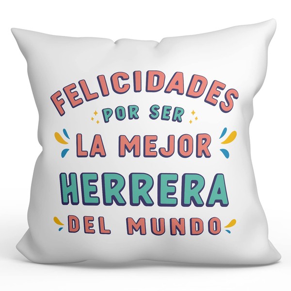 MUGFFINS Felicidades por Ser EL Mejor Cushion with Saying for