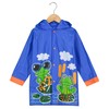Puddle Play Little Boys Frog Rain Slicker Outwear Hooded -