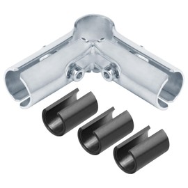 Fanmao 10 Sets 90 Degree Structural Pipe Connector Clamps for 3/4" EMT, Also Fits 1/2" EMT with Adapter Shims, 3/32" Thick