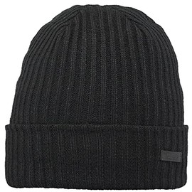 Barts Wilbert Turnup Beanie Winter Hat, black