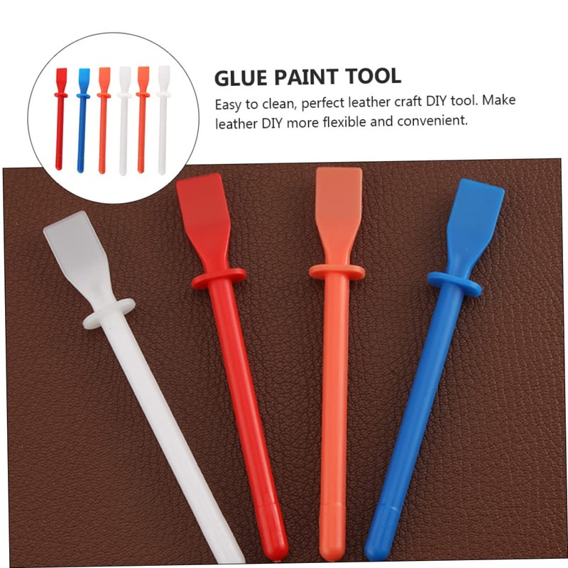 WOONEKY Quality Material Leather Smear Glue Spreader 6pcs Handheld Glue