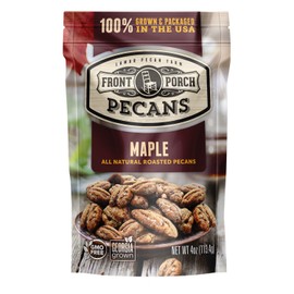 Front Porch Pecans, All Natural Maple Roasted Pecans, 4 Oz