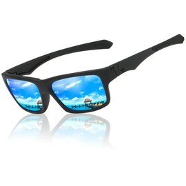 COTIA Full Reading Polarized Sunglasses Men Square Sports Reader Sun Glasses for Men Driving Fishing Black Frame Goggle UV400 (black, 1.25, multiplier_x)