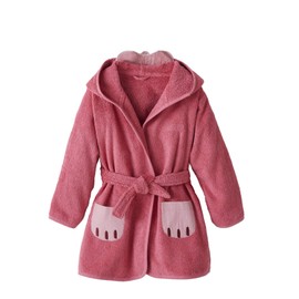 Vertbaudet Children's Dressing Gown Cat Costume, raspberry