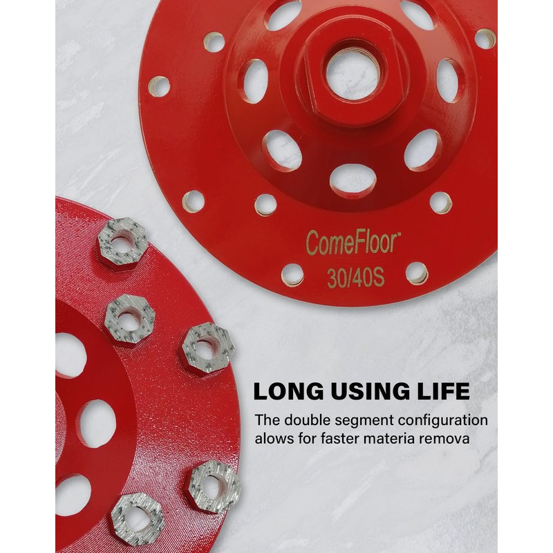 Diamond Grinding Cup Wheel for Hard Concrete Floor, Epoxy Coating