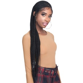 Bobbi Boss Synthetic Hair Lace Front Wig MLF511 Braided Wig 13X7 Lace Frontal Wig Simon (TT1B/BUG)