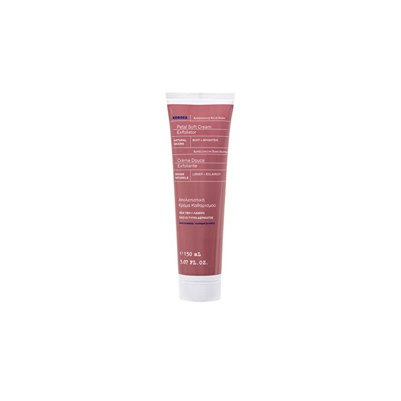 KORRES APOTHECARY WILD ROSE Gentle Exfoliating Cream for Radiant Skin,