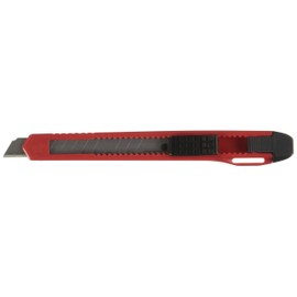 Hyde Tools 42036 Economy Snap-Off Retractable Blade Utility Knife, 9 mm, Red
