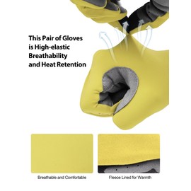 INBIKE Cycling Gloves Men Women Thin Fleece Touchscreen Padded Bike Gloves for Running Driving Biking Hiking